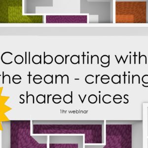 Collaborating with the team - creating shared voices