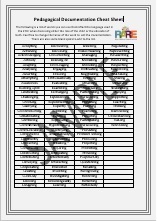 Pedagogical Documentation Cheat Sheet