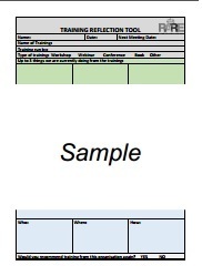Training session reflection tool