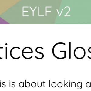 EYLF v2 Practices Glossary